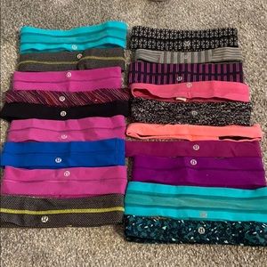 A pack of lulu lemon headbands